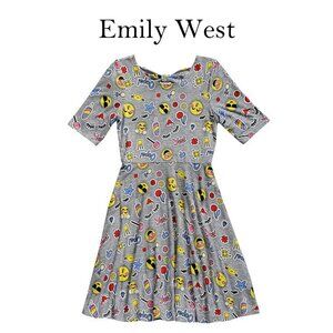 Emily West Emoji Reversible Dress Size 7
